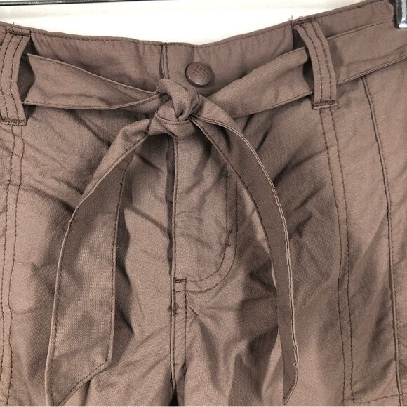 Columbia Outdoor Hiking Bermuda Shorts Brown Sash Belt Embroidery 10 - Picture 2 of 7